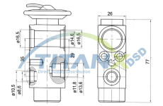 Expanzní ventil, klimatizace TitanX XV129001