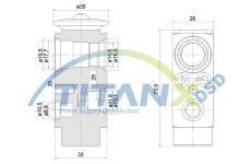 Expanzní ventil, klimatizace TitanX XV129002