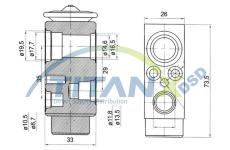 Expanzní ventil, klimatizace TitanX XV129003