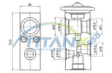 Expanzní ventil, klimatizace TitanX XV149001