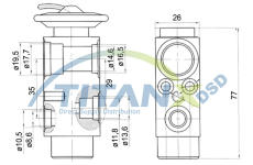 Expanzní ventil, klimatizace TitanX XV159002