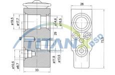 Expanzní ventil, klimatizace TitanX XV319001