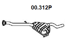 Zadní tlumič výfuku NOVAK 00.312
