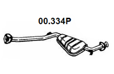Střední tlumič výfuku NOVAK 00.334P