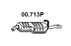 Zadní tlumič výfuku NOVAK 00.713P