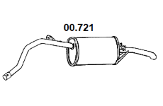 Zadní tlumič výfuku NOVAK 00.721