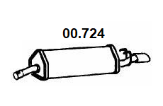 Zadní tlumič výfuku NOVAK 00.724