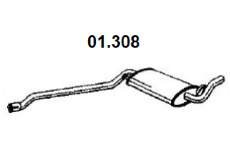 Střední tlumič výfuku NOVAK 01.308