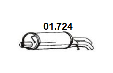 Zadní tlumič výfuku NOVAK 01.724