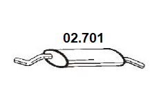 Koncový tlmič výfuku NOVAK 02.701