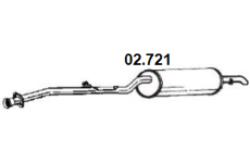 Zadní tlumič výfuku NOVAK 02.721