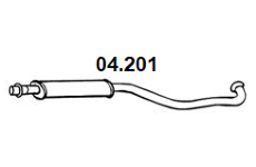Predný tlmič výfuku NOVAK 04.201