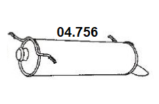 Koncový tlmič výfuku NOVAK 04.756