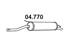 Zadní tlumič výfuku NOVAK 04.770