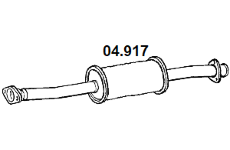 Střední tlumič výfuku NOVAK 04.917