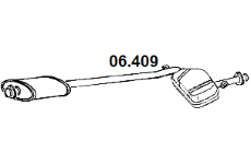 Střední tlumič výfuku NOVAK 06.409