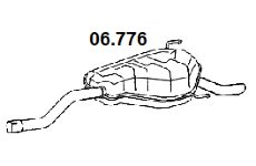 Koncový tlmič výfuku NOVAK 06.776