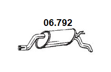Zadní tlumič výfuku NOVAK 06.792