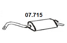 Koncový tlmič výfuku NOVAK 07.715