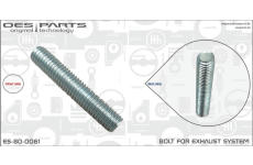 Šroub, výfukový systém OES PARTS ES-80-0061