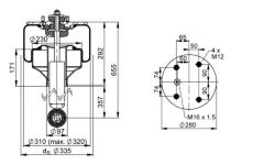 Mech, pneumaticke odpruzeni CONTITECH AIR SPRING 1416 N P05