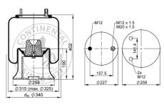 Mech, pneumaticke odpruzeni CONTITECH AIR SPRING 4159 N P07