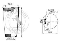 Mech, pneumaticke odpruzeni CONTITECH AIR SPRING 4713 N P04