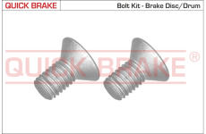 sada skrutiek, brzdový kotúč QUICK BRAKE 11669K