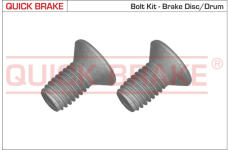 sada skrutiek, brzdový kotúč QUICK BRAKE 11670K