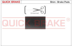 Fólia proti pískaniu, brzdové oblożenie(nosná platňa) QUICK BRAKE 2889W