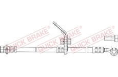 Brzdová hadice QUICK BRAKE 50.844X