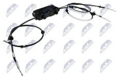 Nastavovací prvok, parkovacia brzda brzdový strmeň NTY EPH-LR-002