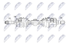 Hnací hriadeľ NTY NPW-KA-423