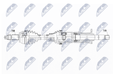 Hnací hriadeľ NTY NPW-MA-008