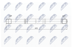 Kĺbový hriadeľ pohonu nápravy NTY NWP-TY-012