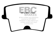 Sada brzdových destiček, kotoučová brzda EBC Brakes DP41722R