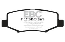 Sada brzdových destiček, kotoučová brzda EBC Brakes DP1799
