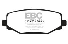 Sada brzdových destiček, kotoučová brzda EBC Brakes DP1889