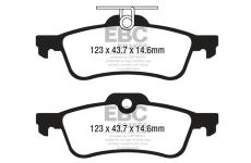 Sada brzdových destiček, kotoučová brzda EBC Brakes DP42181R