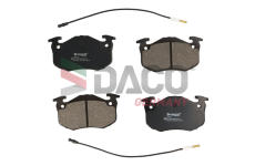 Sada brzdových destiček, kotoučová brzda DACO Germany 323924