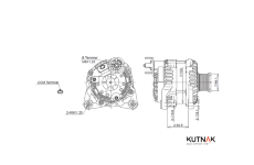 generátor KUTNAK AUTOMOTIVE 721998/M