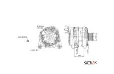 generátor KUTNAK AUTOMOTIVE 722367/M