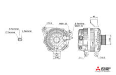 generátor KUTNAK AUTOMOTIVE 722396/M