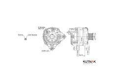 generátor KUTNAK AUTOMOTIVE 723650/M