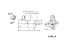 Startér KUTNAK AUTOMOTIVE 724767/M