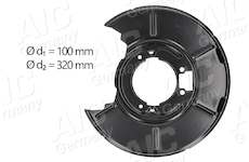 Ochranný plech proti rozstřikování, brzdový kotouč AIC 55499