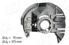 Ochranný plech proti rozstřikování, brzdový kotouč AIC 56985