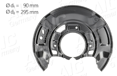 Ochranný plech proti rozstřikování, brzdový kotouč AIC 58260