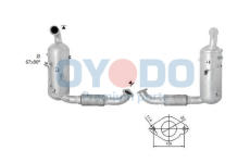 Filtr pevnych castic, vyfukovy system Oyodo 20N0140-OYO