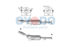 Filtr pevnych castic, vyfukovy system Oyodo 20N0135-OYO